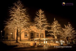 Weihnachtsbeleuchtung von Essert-Illuminationen mit LED-Lichterketten als Baumbeleuchtung in Cham