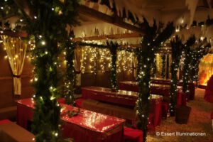 Weihnachtsbeleuchtung von Essert-Illuminationen mit LED-Lichterketten und Girlande als Innenbeleuchtung in Wetzlar