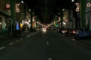 Weihnachtsbeleuchtung von Essert-Illuminationen mit LED-Lichtschlauch in Wuppertal