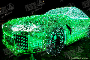 Weihnachtsbeleuchtung von Essert-Illuminationen mit 3D BMW in Dingolfing