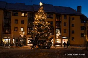Weihnachtsbeleuchtung von Essert-Illuminationen mit Laternenbeleuchtung in Villingen-Schwenningen