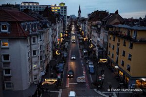 Ramadanbeleuchtung von Essert-Illuminationen in der Venloer Straße in Köln