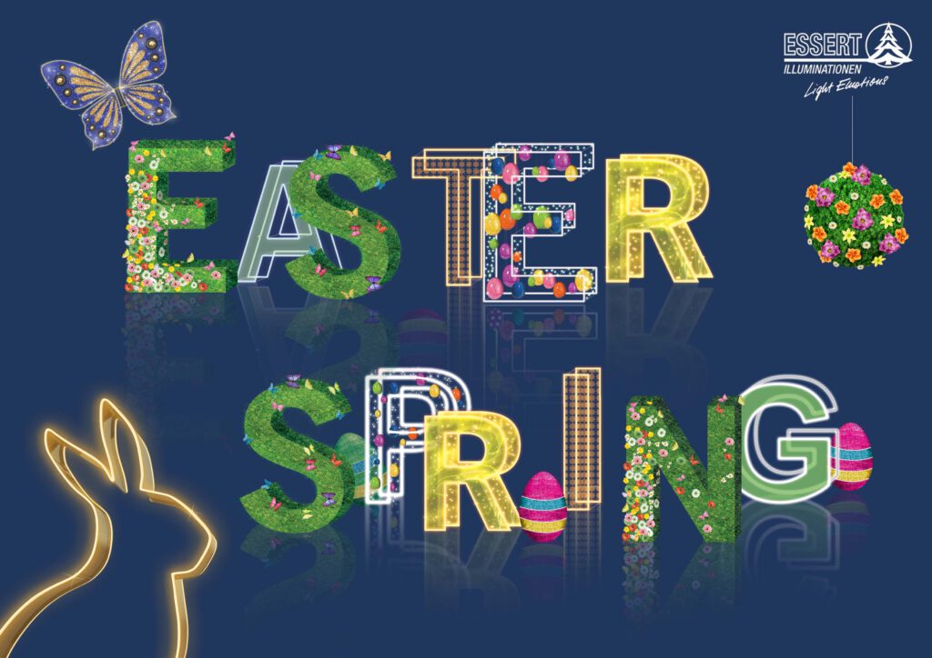 Oster und Frühlings Dekoration von Essert-Illuminationen