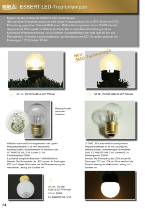 Tropfenlampen